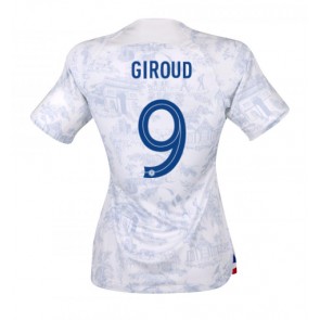 Frankrike Olivier Giroud #9 Bortatröja Dam VM 2022 Korta ärmar